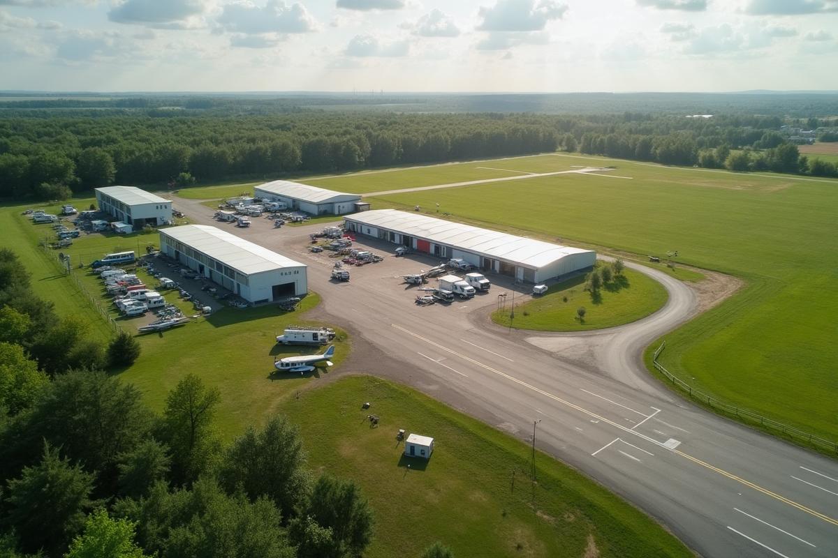 Flugplatz Crawinkel aus der Luft